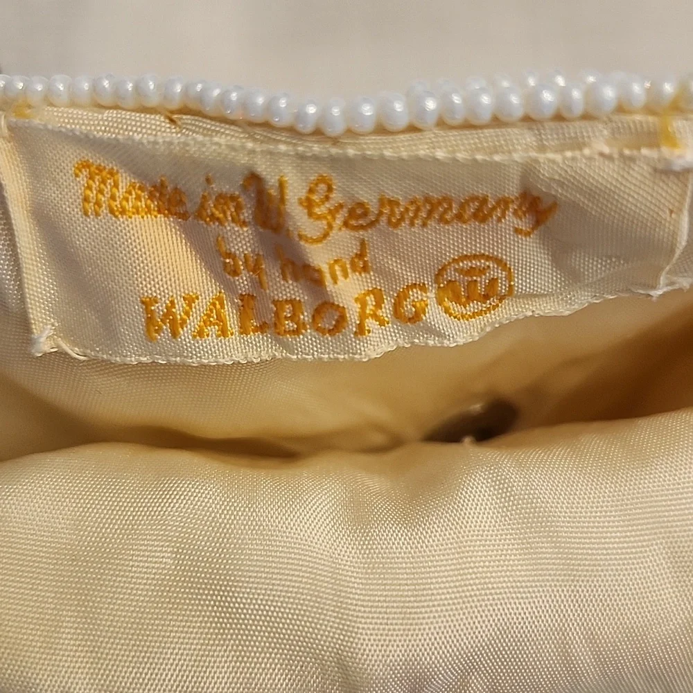 Walborg Vintage 1940's Hand Beaded Clutch, $55